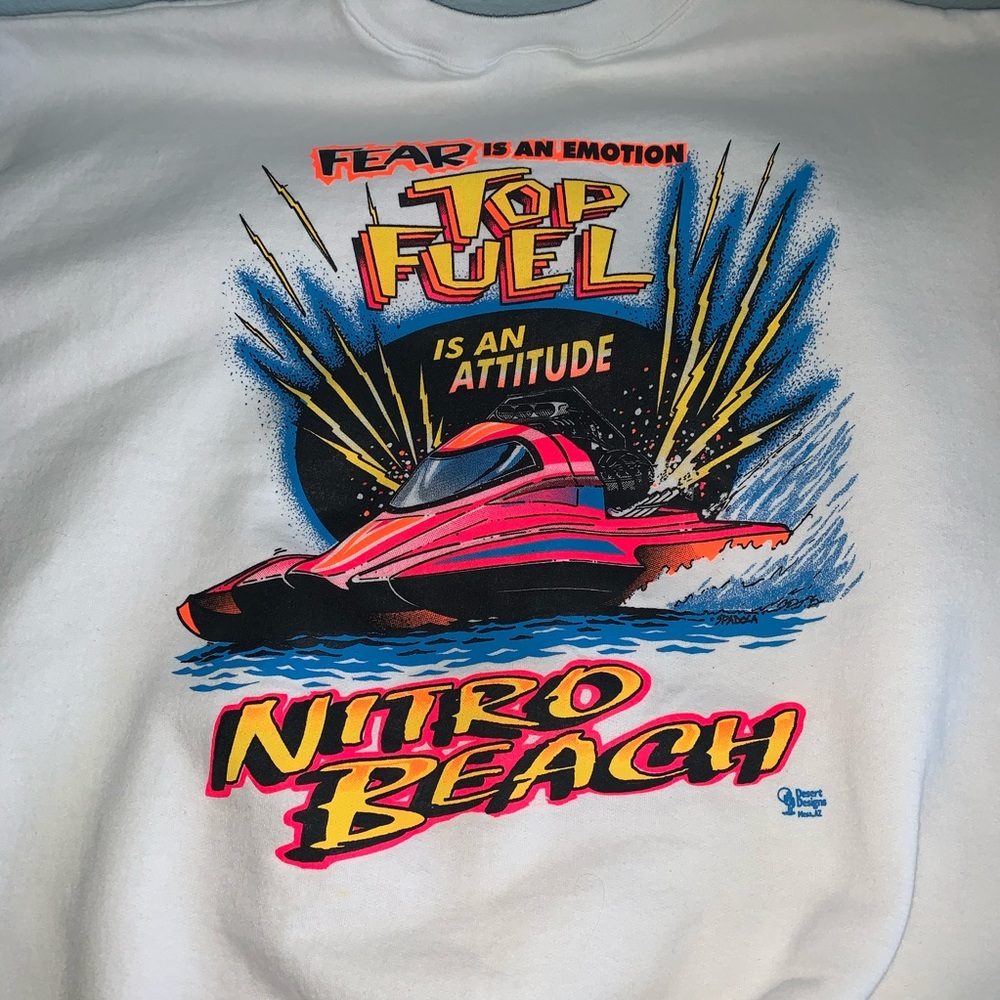 VINTAGE neon crew neck! 💛💗